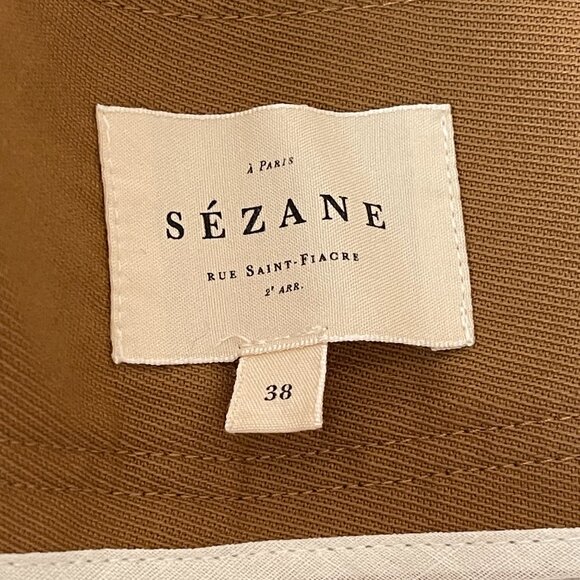 Sezane Antoni Trousers Camel // Size 38 // Like New - Picture 5 of 10